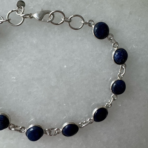 NWOT Sundance Night Sky Oblate Bracelet, Lapis Lazuli, Sterling Silver - Picture 4 of 10
